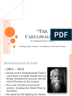 HE Abuliwallah: by Rabindranath Tagore Background, Author, Vocabulary, Literary Terms