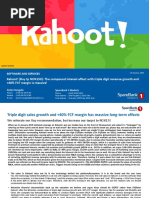 Kahoot! (Buy TP NOK150) : The Compound Interest Effect With Triple Digit Revenue Growth and +40% FCF Margin Is Massive!