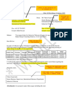 Visa Support Letter MODEL