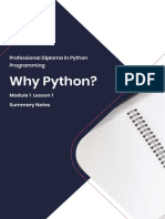 Why Python?: Professional Diploma in Python Programming