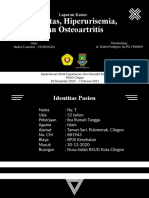 Laporan Kasus OBESITAS, HIPERURISEMIA, DAN OSTEOARTRITIS