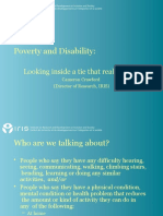 Poverty and Disability:: Looking Inside A Tie That Really Binds