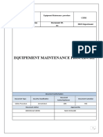 023 Procedure Equipment Maintenance