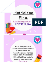 Actividades Motricidad Fina