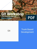 Git Workshop - Trunk Based Development