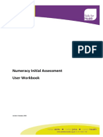 Numeracy Initial Assessment User Workbook: Version 1.0 January 2010