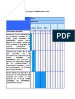 Cronograma de Actividades 2
