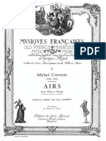 Airs Pour Flute Et Clavier Michel Corrette