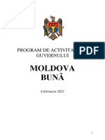 Program de Guvernare  - Natalia Gavrilita, premier desemnat, 2021