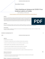 Desinformación y Fact-Checking - Programa de Estudio