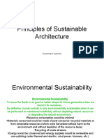 Principles of Sustainable Architecture