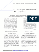 Vocabulaire technique international de l'ingénieur