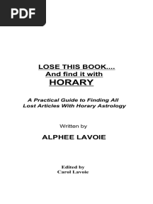 Alphee Lavoie Lose This Book and Find