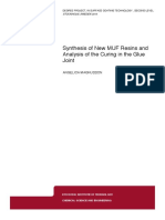 Synthesis of New MUF Resins and Analysis of The Curing in The Glue Joint