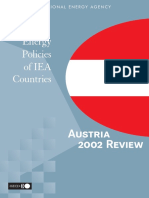 International Energy Agency - Energy Policies of IEA Countries - Austria Review-Organization For Economic Co-Operation and Development (OECD) (2003)