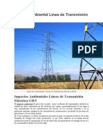 Impacto Ambiental Línea de Transmisión Eléctrica