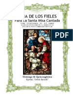 Domingo de Quincuagésima. Guía de Los Fieles para La Santa Misa Cantada. Kyrial Orbis Factor