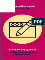 A Step by Step Guide in (Re) Designing An Online Lesson (Cycle) .PDF Versiunea 1