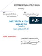 Foaie de Titlu Proiectare Model