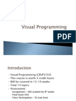 Visual Programming Course Overview and Key Concepts