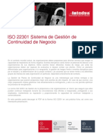 Fichasproducto Presentacion Iso 22301 Sistema de Gestion de Continuidad de Negocio