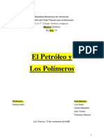 El Petroleo y Los Polimeros