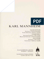 Karl Mannheim by David Kettler, Volker Meja, Nico Stehr