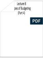 Types of Budgeting Types of Budgeting Types of Budgeting Types of Budgeting (Part 4) (Part 4) (Part 4) (Part 4)