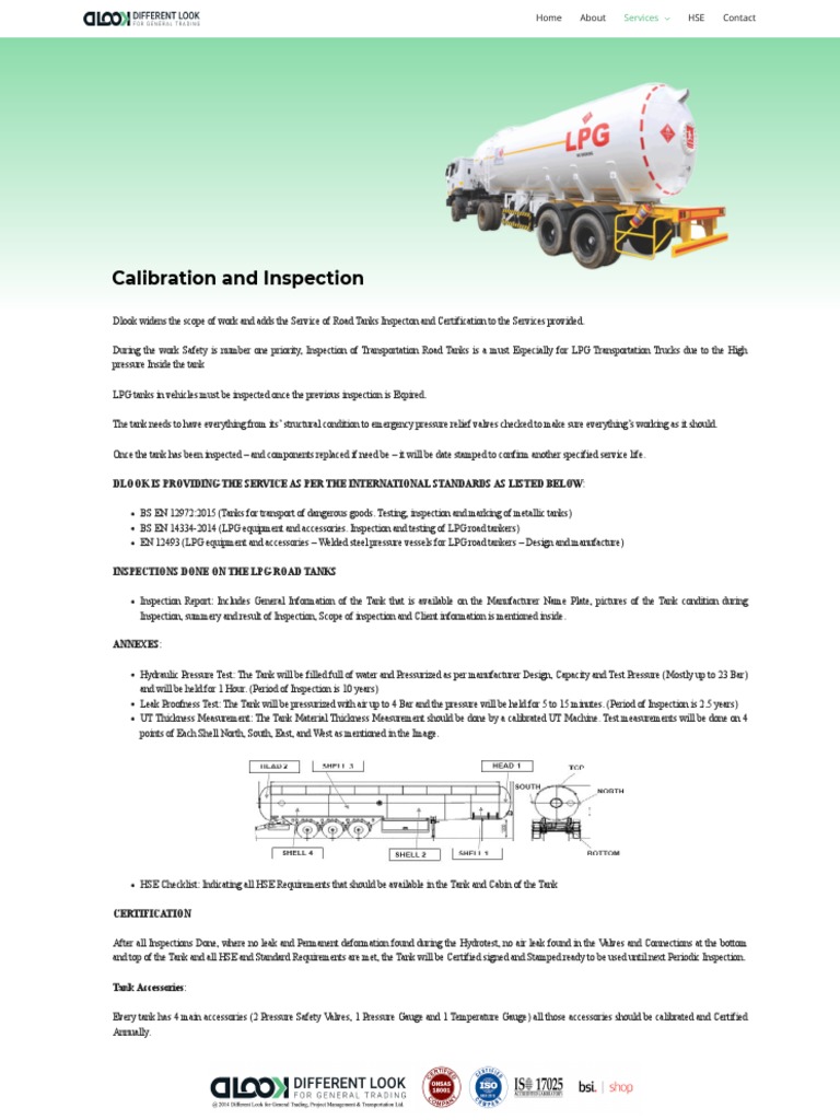 LPG Tank Inspection and Certification Guide | PDF | Leak | Mechanical ...