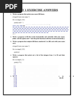 Part 1 Exercise Answers