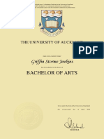 Griffin Storme Jenkins: Bachelor of Arts