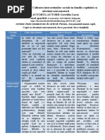 Analiza articol- Calitatea interactiunilor sociale in familia copilului cu afectiuni neuromotorii