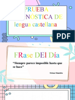 Prueba Diagnòstica de Lenguaje. COMPRENSION LECTORA