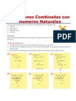 Operaciones Combinadas de Naturales para Quinto de Primaria