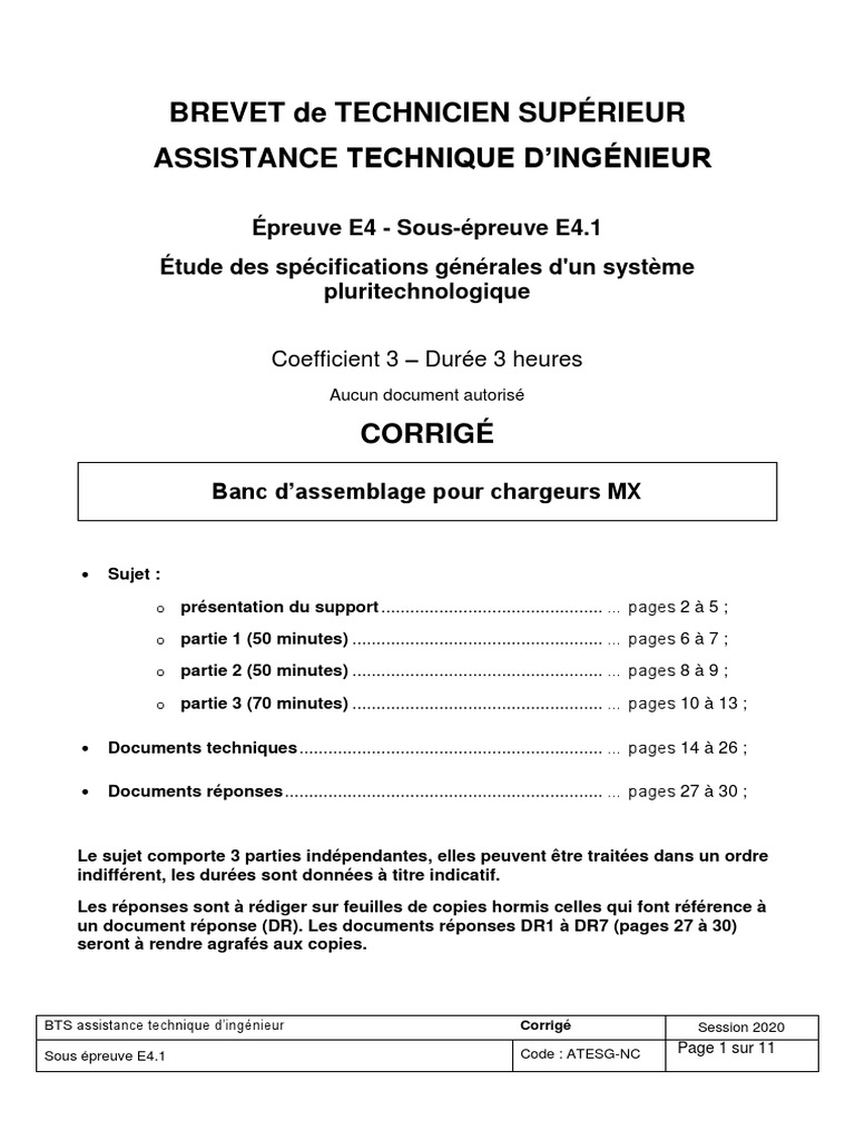 Bts Francais Corrigé U41 Bts Ati 2020 NC Corrige Copie | PDF | La nature
