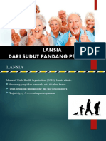 KK - LANSIA DARI SUDUT PANDANG PSIKOLOGI