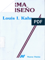 Kahn, L. (2003) Forma y Diseno