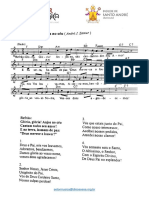 Partitura Glória Glória Anjos No Céus André Zamur