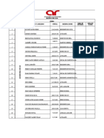 Formato Asistencia Personal en Obra