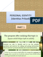 PERSONAL IDENTITY Preposition Part 1 and 2