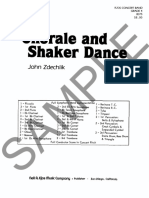 Chorale and Shaker Dance SAMPLE Score