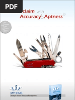 Acclaim Accuracy Aptness: With Emplo Yee Self Servic e (ESS)