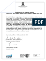 Contract No. FDLCH – PMINC – 005 – 2020