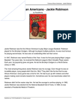 Famous African Americans - Jackie Robinson: by Readworks