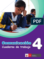 Comunicación 4 Cuaderno de Trabajo para Cuarto Grado de Educación Primaria 2018
