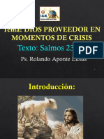 Dios Proveedor en Momentos de Crisis