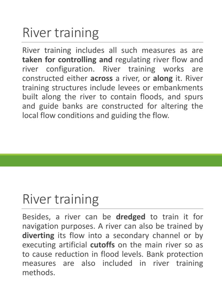 River Training L12 & 13 | PDF | Levee | River