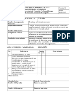 Instrumento Lista de Chequeo Desempeño