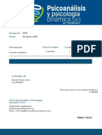 Royal Blue and White Professional Service Invoice