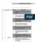 Checklist Colhedora